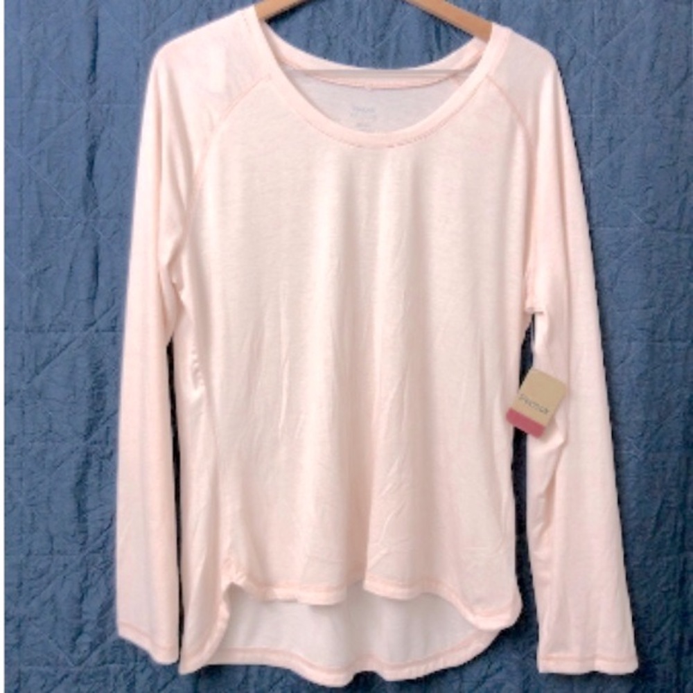 Reebok Ladies Long Sleeve Soft Pink Top